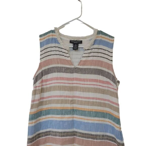 Chelsea & Theodore Women's Bohemian Multicolor Striped Dress Size 8 - Picture 7 of 9